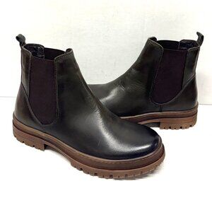 MIZ MOOZ SOFT LEATHER BOOT SIDE GORE 37EU / 7US BLACK Z-73